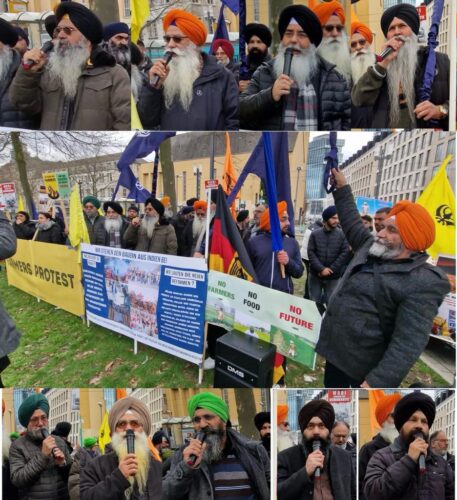 ਜਰਮਨ ਦੇ ਸਿੱਖਾਂ ਵੱਲੋਂ ਭਾਰਤੀ ਦੂਤਾਵਾਸ ਸਾਹਮਣੇ ਕਿਸਾਨਾਂ ਉੱਤੇ ਢਾਹੇ ਜਾ ਰਹੇ ਜਬਰ ਜ਼ੁਲਮ ਦੇ ਖਿਲਾਫ ਰੋਹ ਮੁਜ਼ਾਹਰਾ ਕਰਕੇ ਕਿਸਾਨਾਂ ਦੇ ਹੱਕ ਵਿੱਚ ਕੀਤੀ ਅਵਾਜ ਬਲੰਦ 