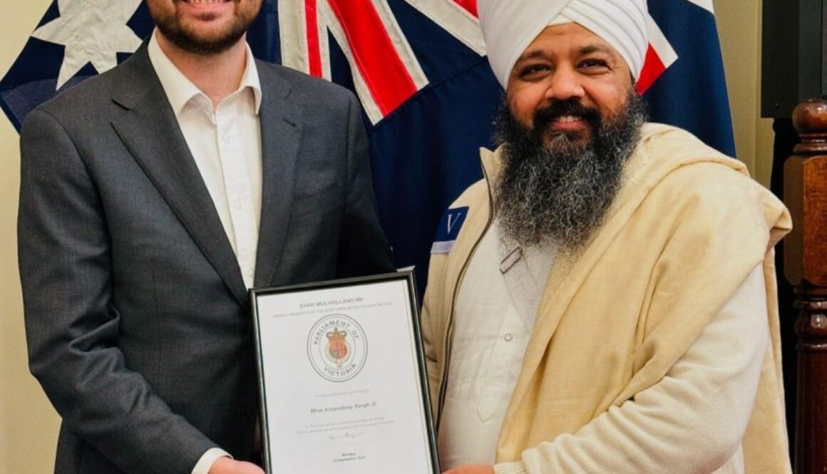 Special honor for Amandeep Singh at the Australian Parliament House. ਆਸਟਰੇਲੀਆ ਦੇ ਪਾਰਲੀਮੈਂਟ ਹਾਊਸ ਵਿਖੇ ਭਾਈ ਅਮਨਦੀਪ ਸਿੰਘ ਜੀ ਦਾ ਵਿਸ਼ੇਸ਼ ਸਨਮਾਨ।
