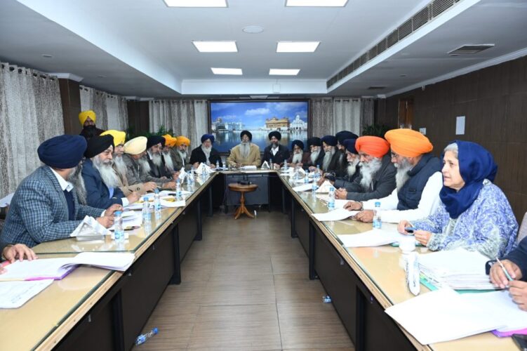SGPC executive committee meeting held under leadership of Advocate Harjinder Singh Dhami