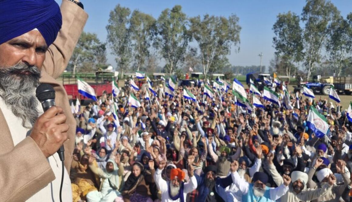 “Kisan Mazdoor Sangharsh Committee Prepares for Strong March from Shambhu Morcha on 29th, Holds Massive Gathering in Border Belt”