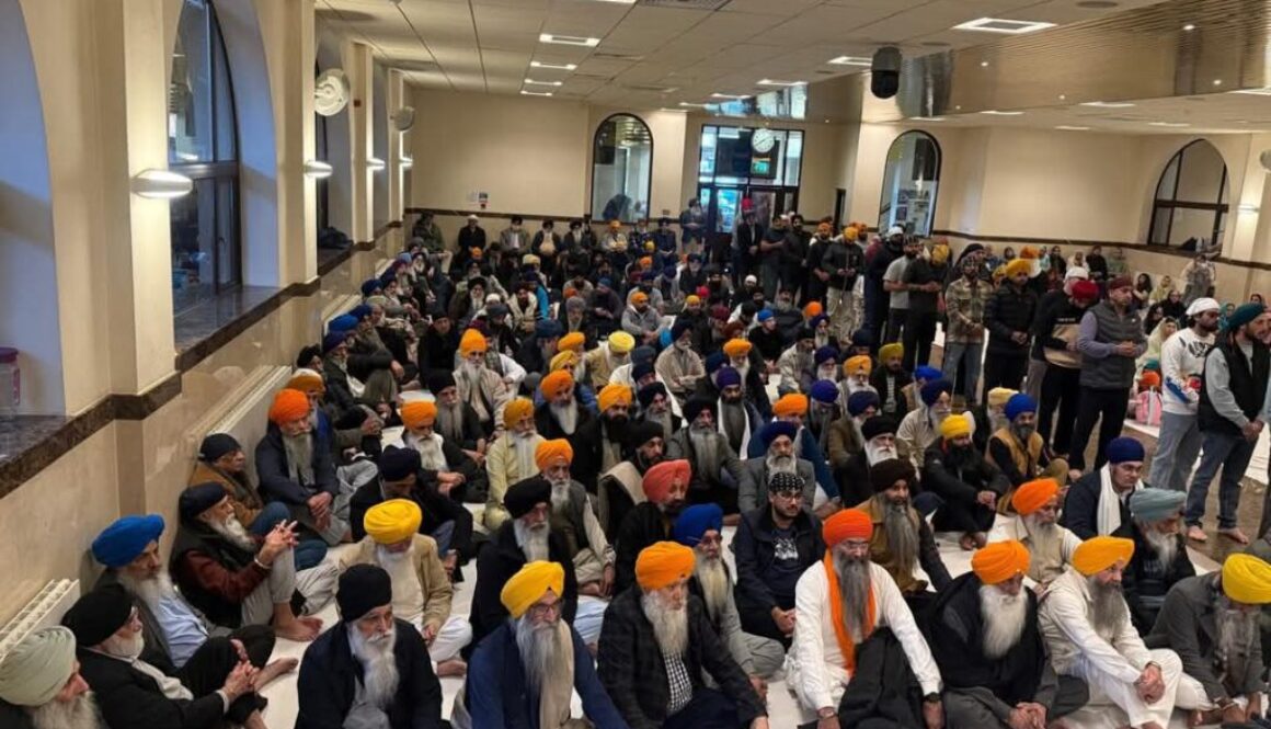“Grand Panthic Gathering Held in UK Gurdwara for Restoration of Sri Akal Takht Sahib’s Sovereignty and Jathedars’ Honor”