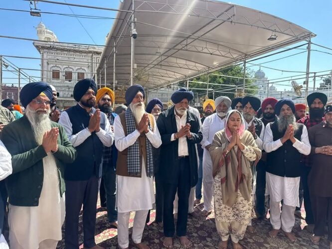 “Five-Member Committee Offers Ardas at Sri Akal Takht Sahib; Will Now Oversee Akali Dal Recruitment Too”