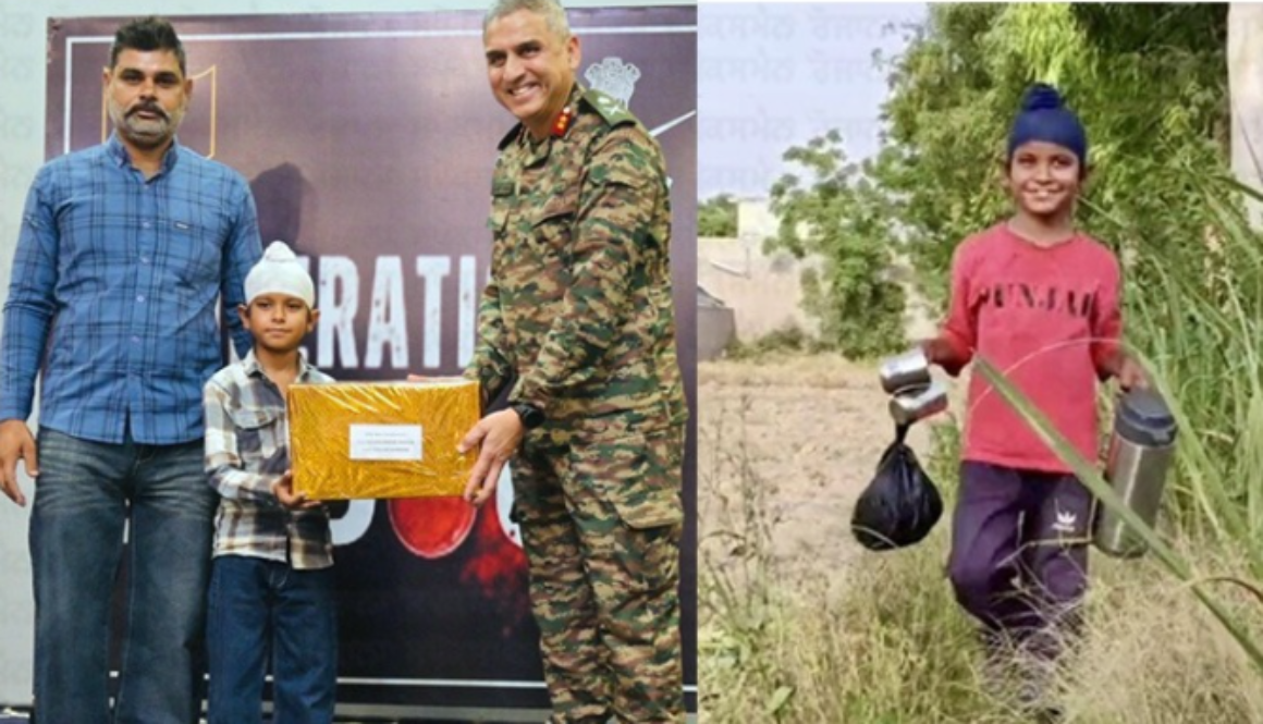 Spirit of Service at a Young Age: 10-Year-Old Sharvan Singh Honored by the Army