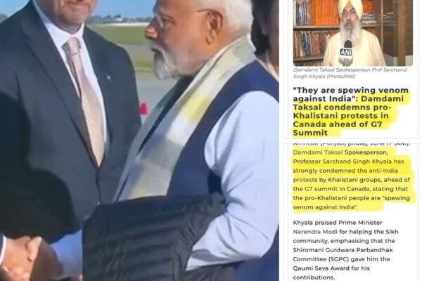 G7 Summit: Protests during Modi’s Canada visit, Sarchand Singh strongly opposes