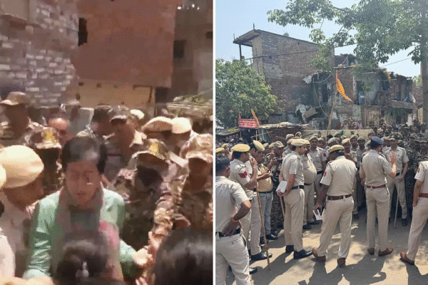 Former CM Atishi detained by Delhi Police during protest over house demolition in Kalkaji