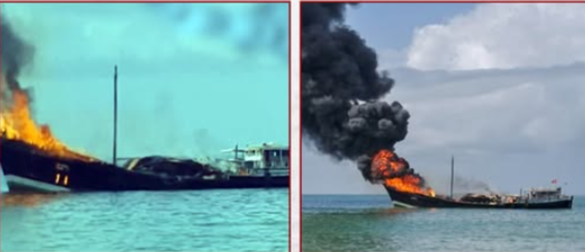 Cargo Ship Catches Fire Near Porbandar, Gujarat; 14 Crew Members Rescued
