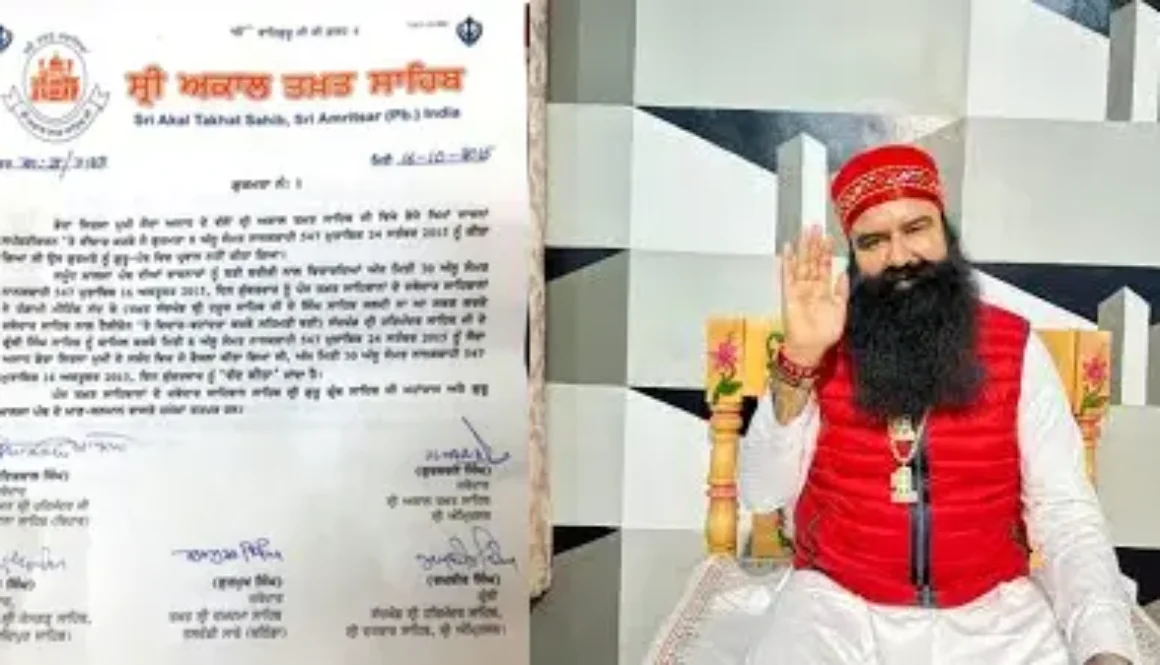 Revocation of the 2015 pardon granted to the Dera Sacha Sauda chief — a significant turning point in Sikh Panthic history.