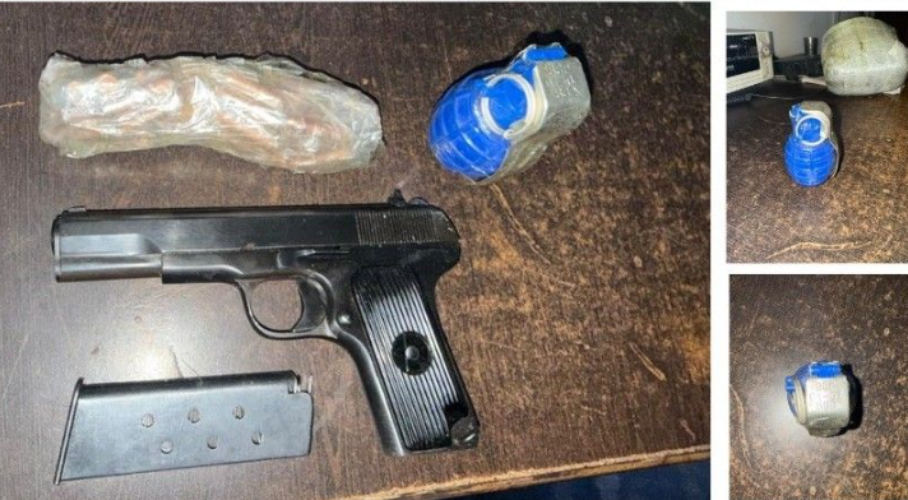 42.9 Kg Heroin, 4 Hand Grenades & Pistol Seized