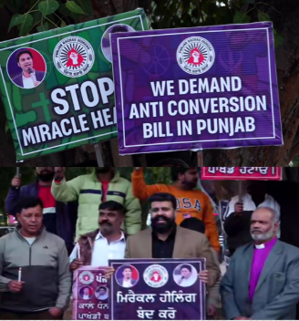 Christian Community Opens Front Against Rapist Pastors Barjinder & Ankur Narula – Protest in Chandigarh Sector 17, Calls Out 'Fake Miracles' Hypocrisy