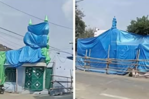 92 Masjids Covered with Tarpaulins in Shahjahanpur