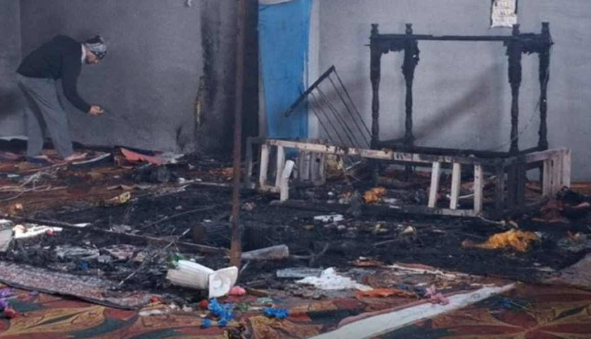 Fire Breaks Out at Gurdwara Sahib in Filaur Village Aniher Due to Short Circuit