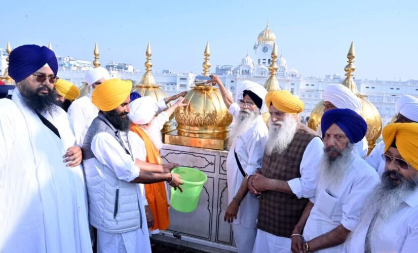 Gold Cleaning Service Begins at Sachkhand Sri Harmandir Sahib