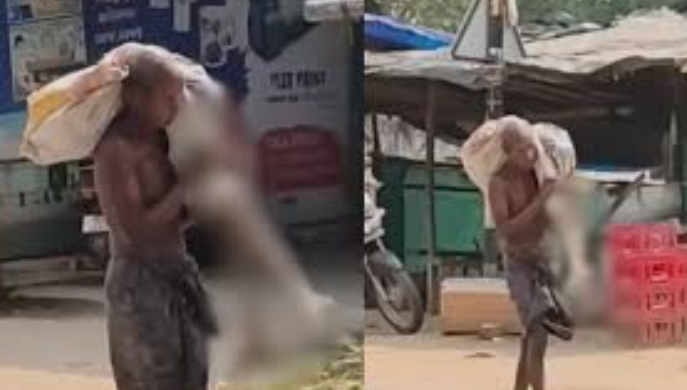 “Man Carries Sister’s Skeleton to Bank in Odisha in Shocking Incident”