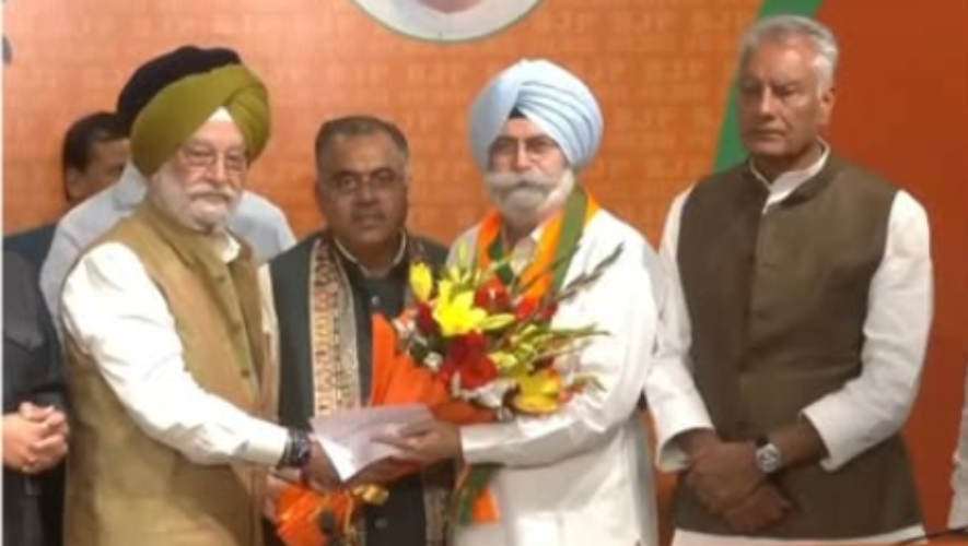 H.S. Phoolka BJP join ceremony Chandigarh