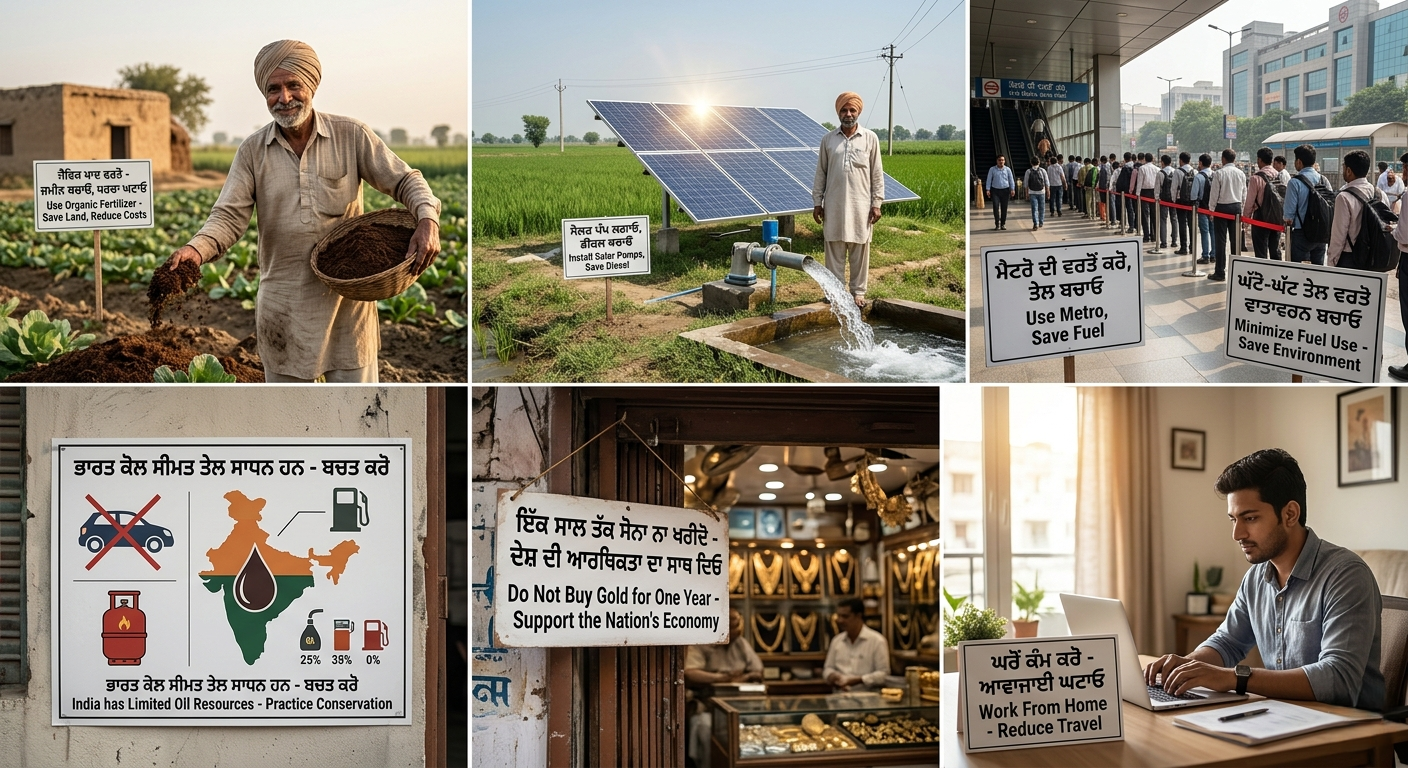 “PM Modi Urges Citizens to Save Fertiliser and Fuel”