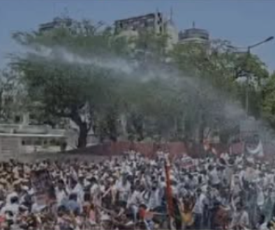 Congress protest BJP office Jaipur