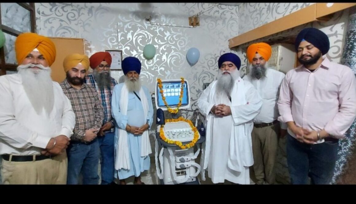 Khalsa Hospital Ultrasound Machine inaugurated at Mehta by Giani Harnam Singh Khalsa