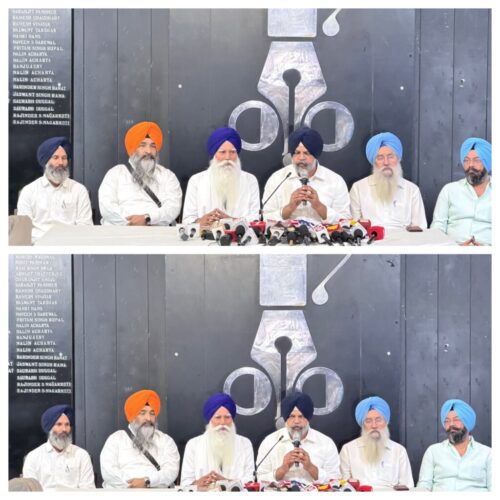 Panthic Press Conference by Tarsem Singh and Manpreet Singh Iyali in Chandigarh