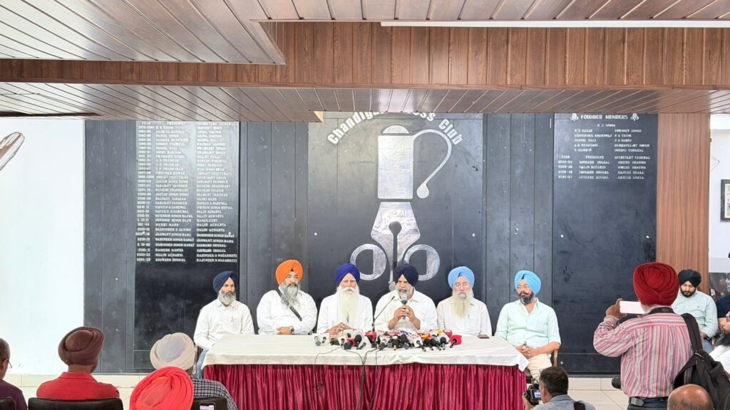 Panthic Press Conference by Tarsem Singh and Manpreet Singh Iyali in Chandigarh