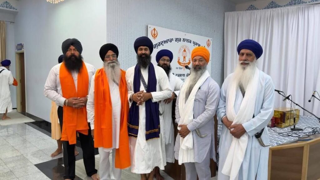 Harjinder Singh Dhami Gold Medal honour at Gurdwara Guru Nanak Prakash Fresno California