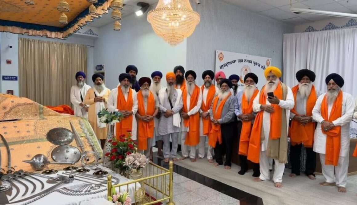 Harjinder Singh Dhami Gold Medal honour at Gurdwara Guru Nanak Prakash Fresno California