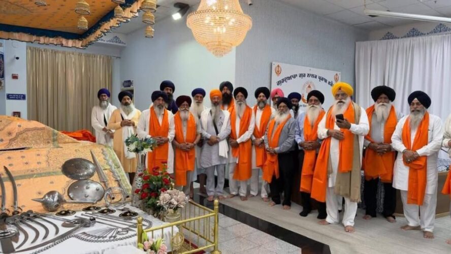 Harjinder Singh Dhami Gold Medal honour at Gurdwara Guru Nanak Prakash Fresno California