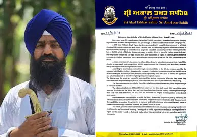 “Jathedar Gargaj Expresses Condolences in Henry Nowak Case”