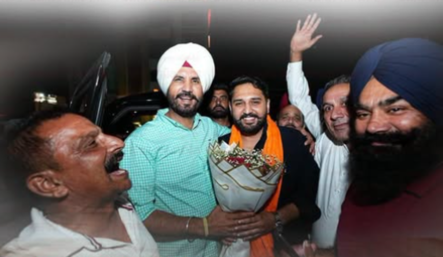 Shubham Sharma Victory after Punjab Youth Congress election and meeting with Raja Warring