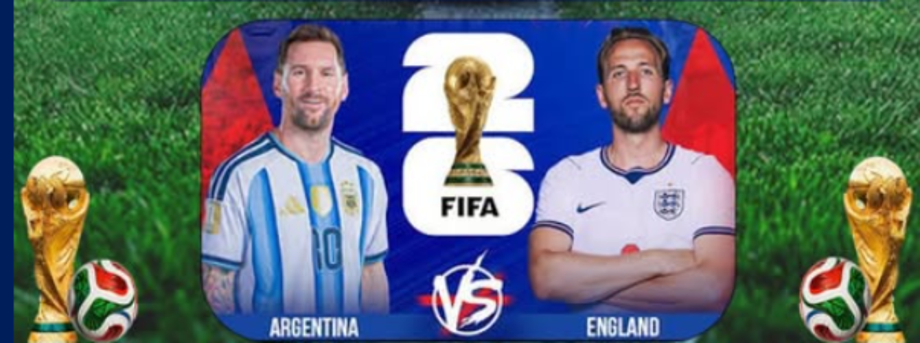 England and Argentina players ahead of FIFA World Cup 2026 semifinal