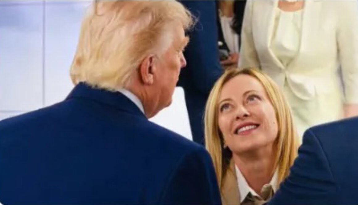trump melony italy