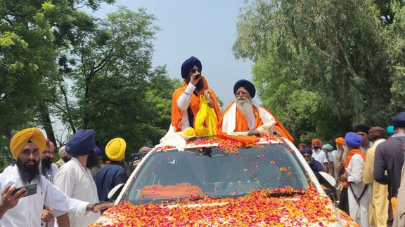 The second leg of Miri Piri Khalsa March departed from Takht Sri Damdama Sahib with great pomp and show.