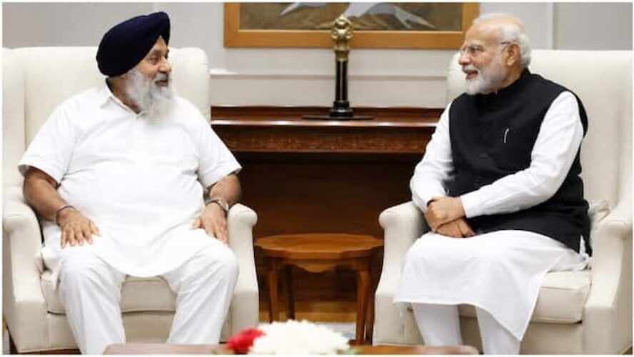 sukhbir with modi
