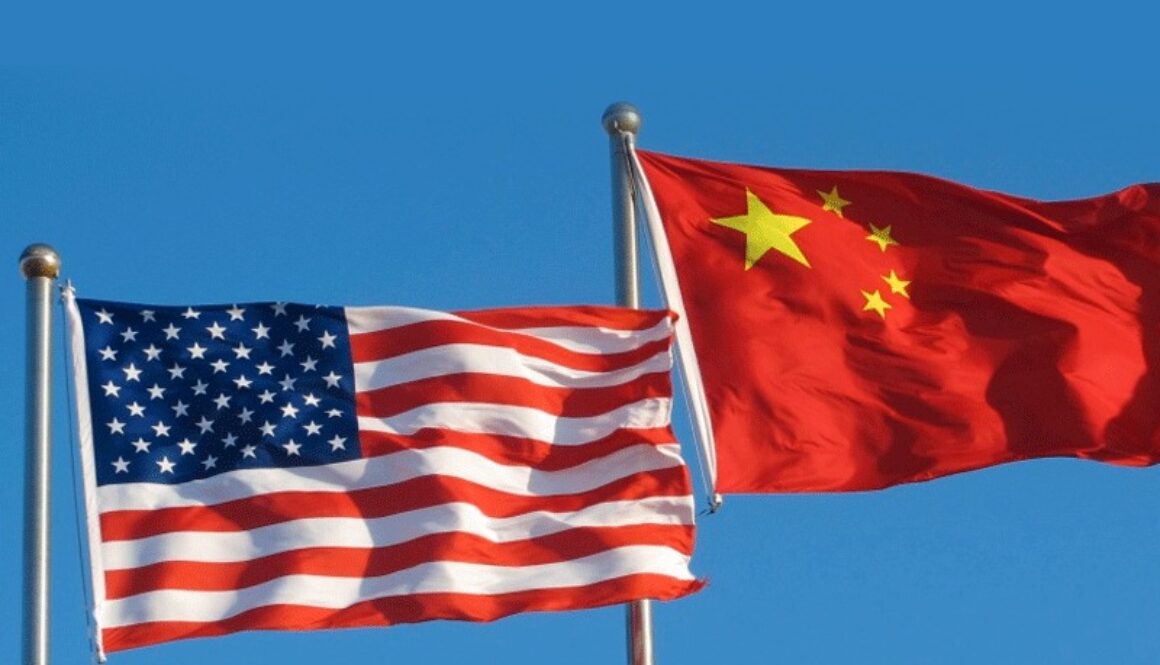 usa china flag