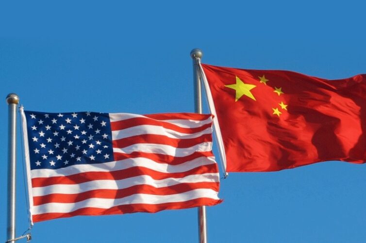 usa china flag