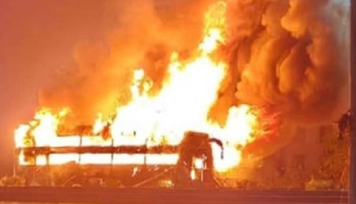 bus fire