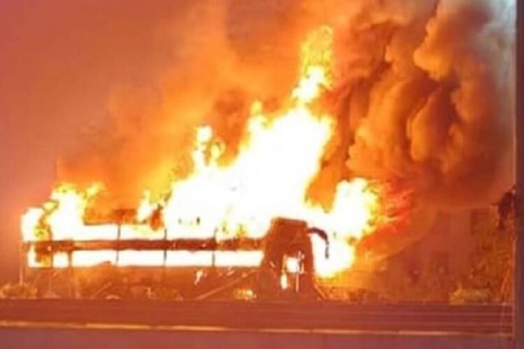 bus fire