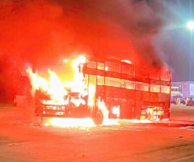 bus fire copy