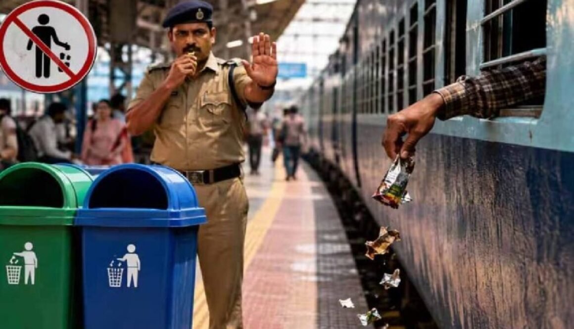 dirty railway station