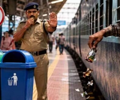 dirty railway station