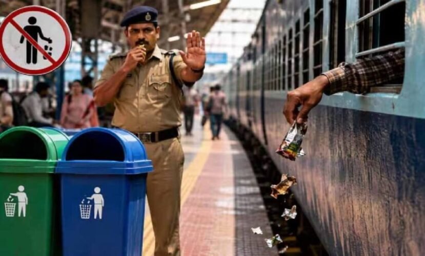 dirty railway station