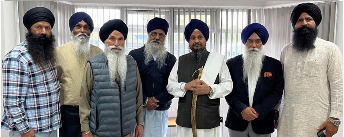 Giani Harpreet Singh on a two-day visit to England