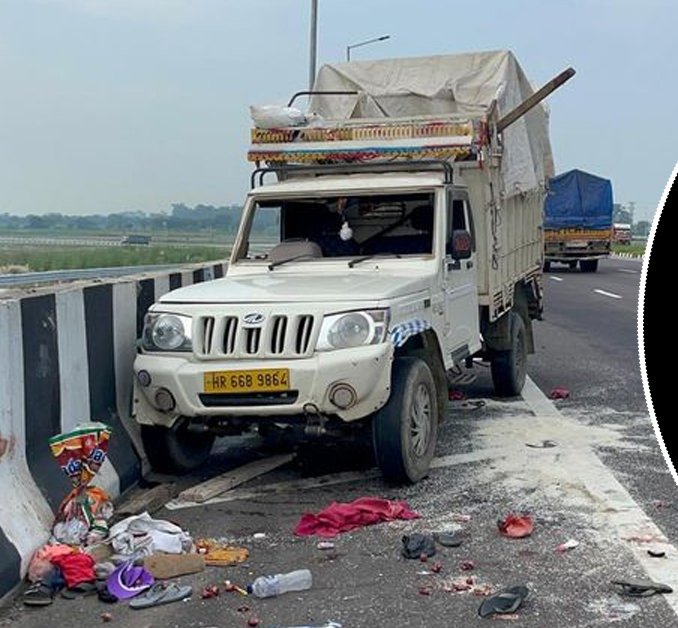 Horrific accident in Haryana: Pickup-Canter truck full of devotees collides, 2 dead; more than 24 injured