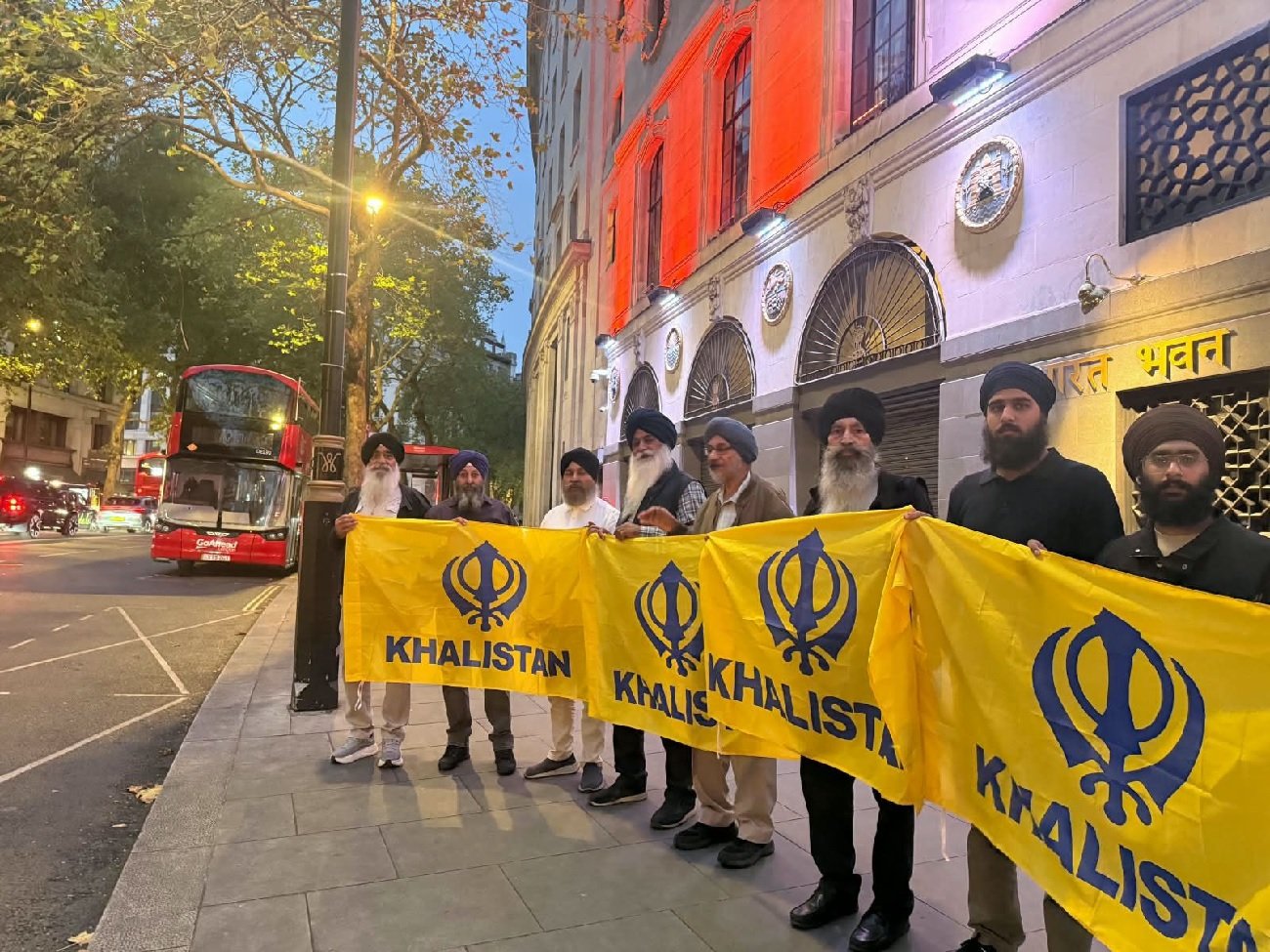 Strong opposition to Mohan Bhagwat’s visit in London, ‘Khalistan Freedom Rally’ held outside Indian High Commission
