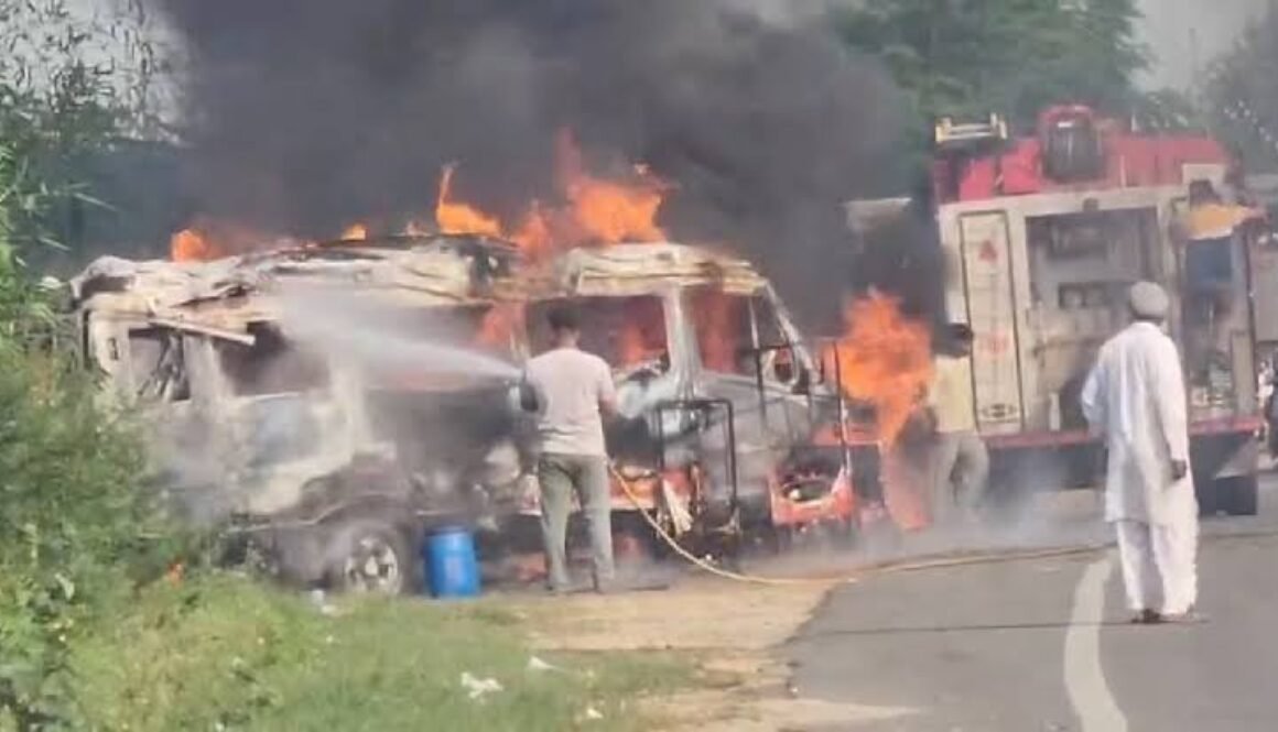 van fire