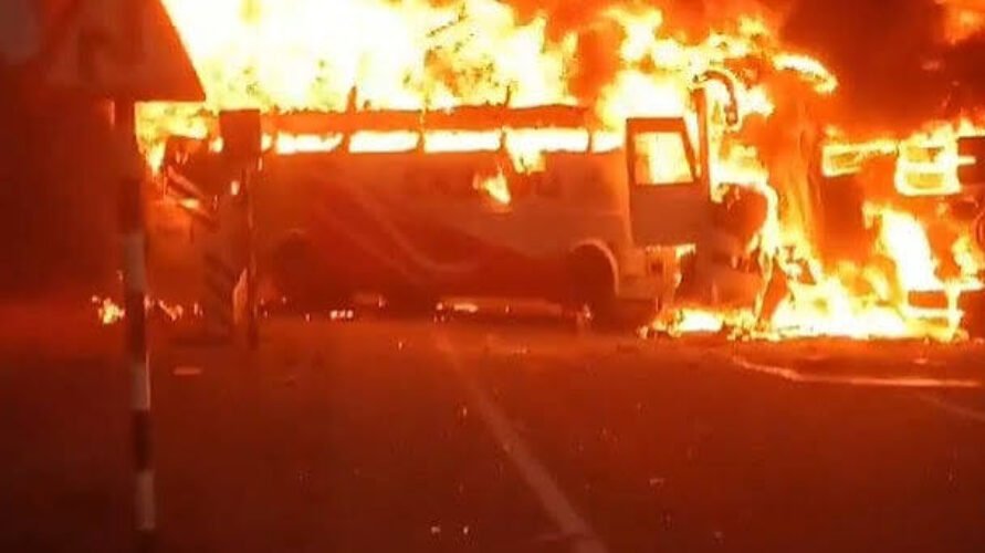 bus fire