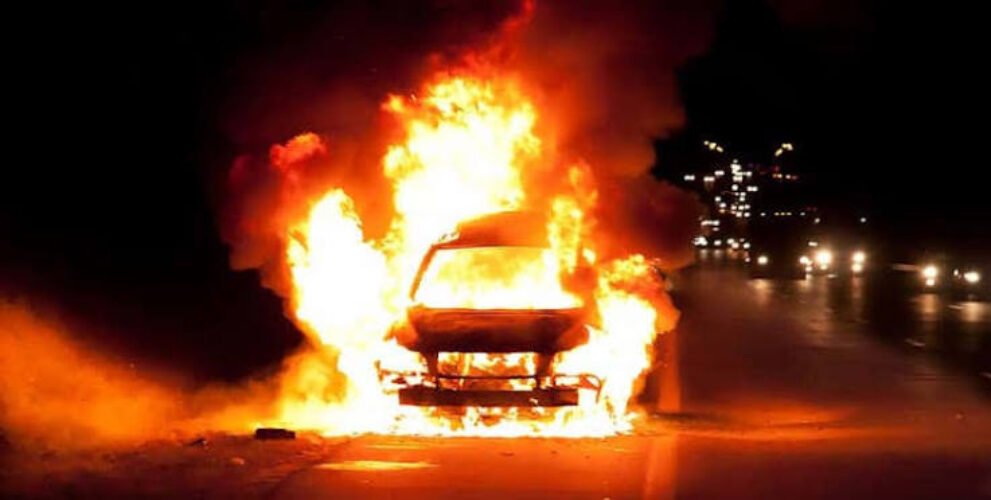 car fire